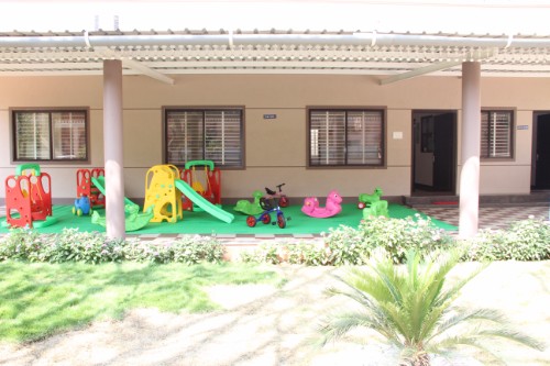 Indoor and outdoor play area